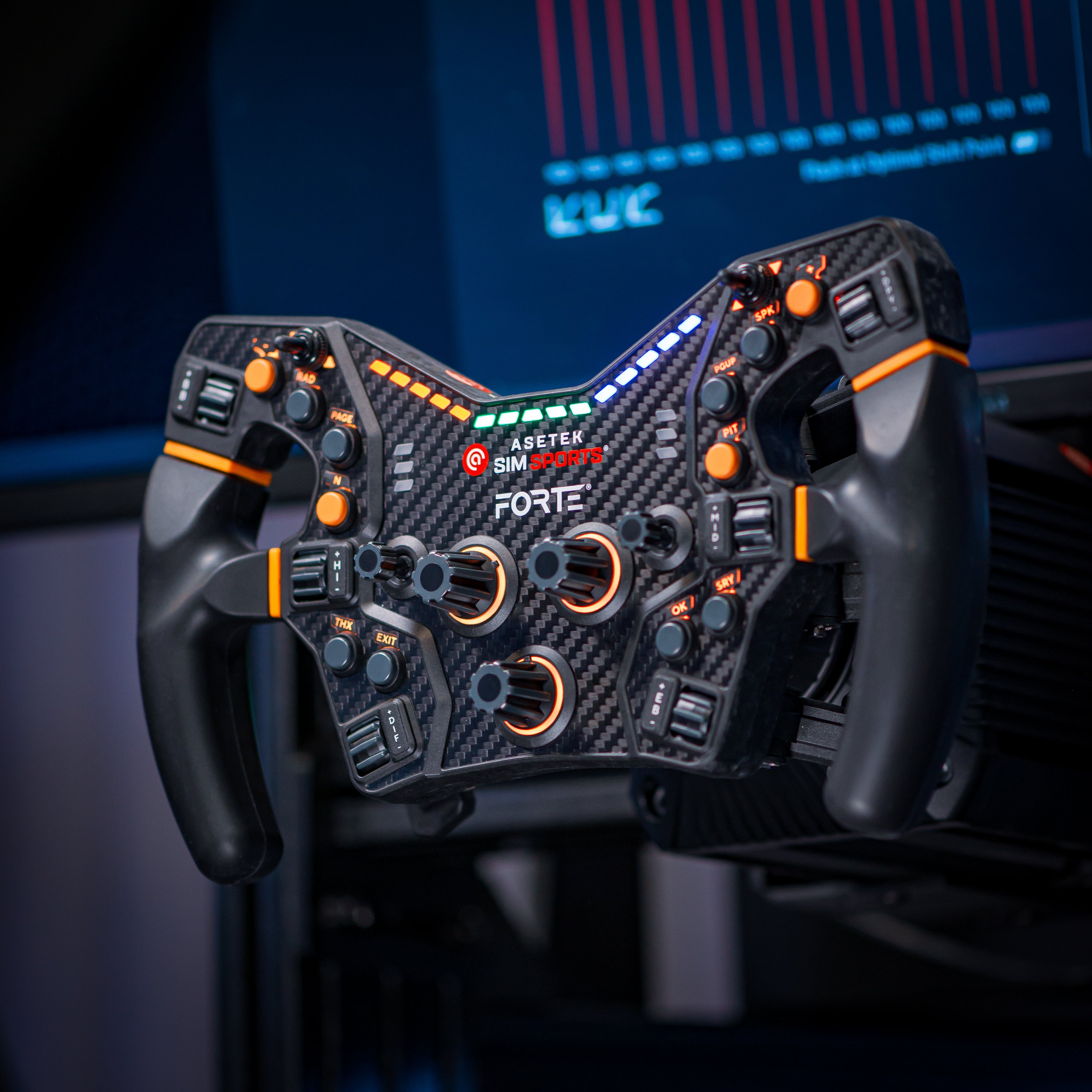 Asetek Forte Formula Bundle II (WB + Lenkrad + Pedale)