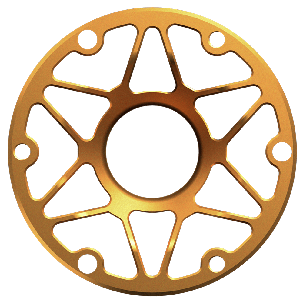 Spacer S50 (Länge 50mm) - schwarz, gold, lila