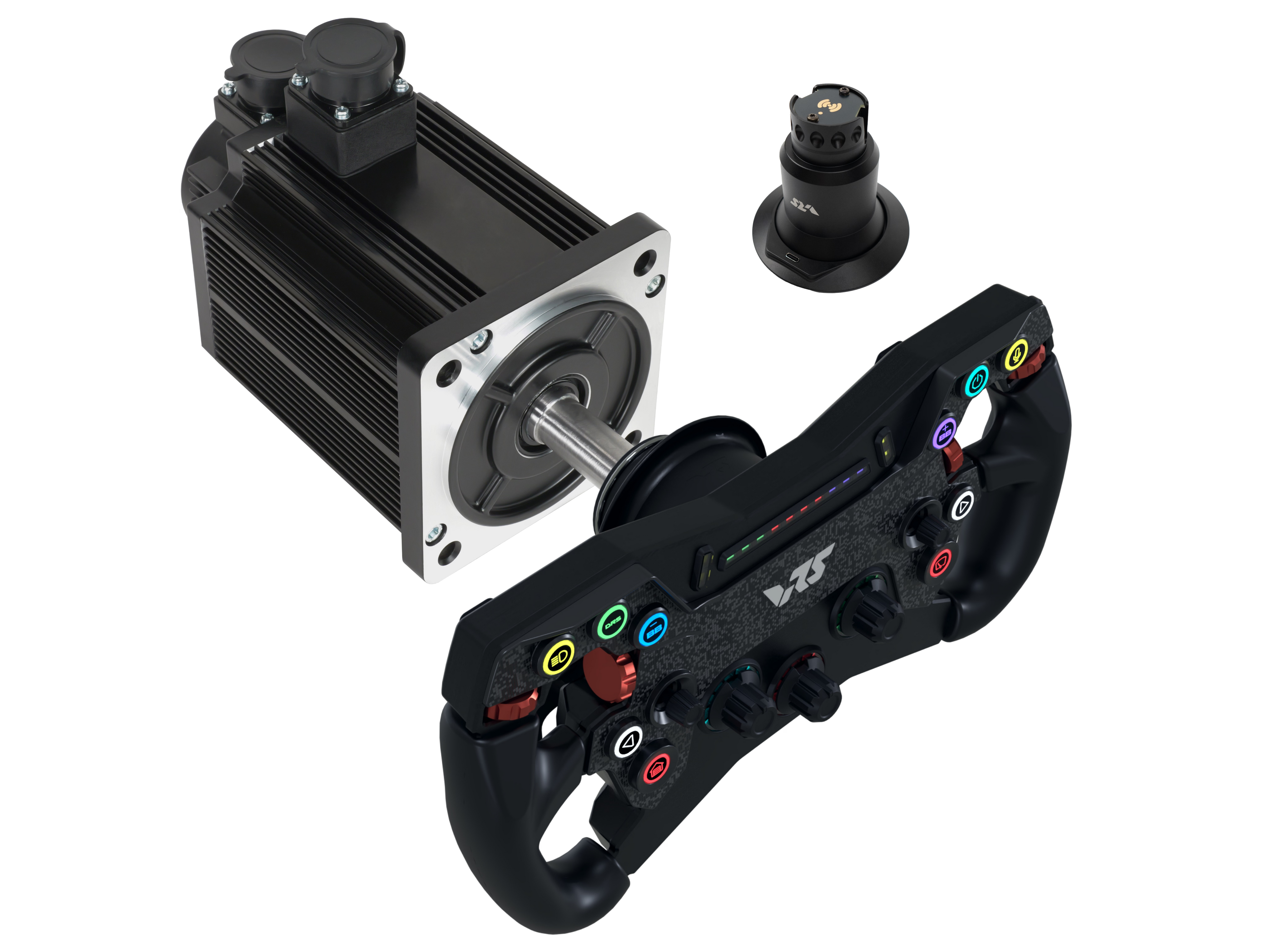 VRS R295 Lenkrad + uDPF20 (9Nm) + QR Connect